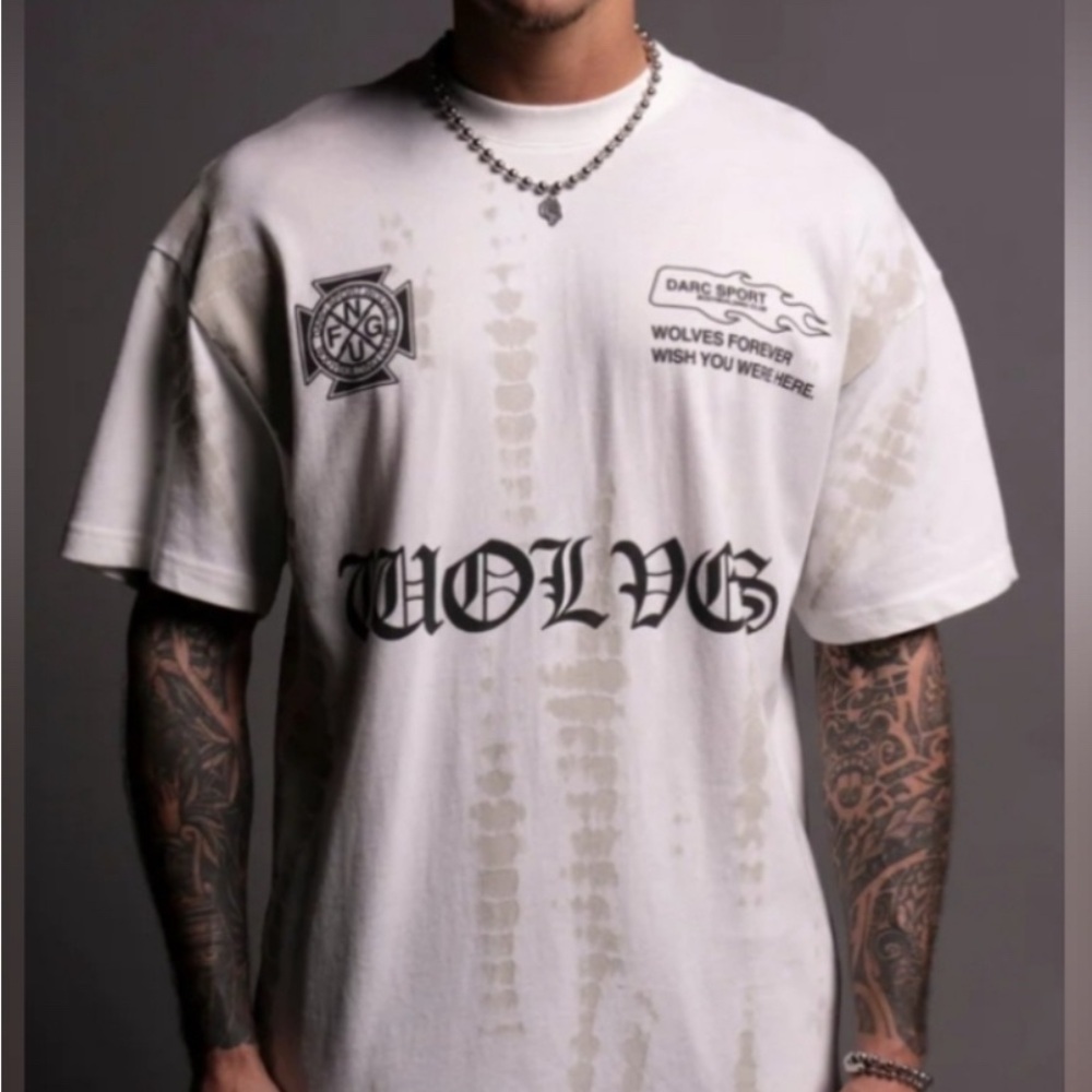 ISO!!! Darc Sport White Serpent Style Oversized Tee